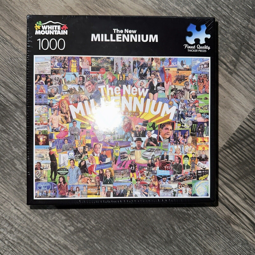 White Mountain The New Millennium puzzle 1000 piece New‎ In Box